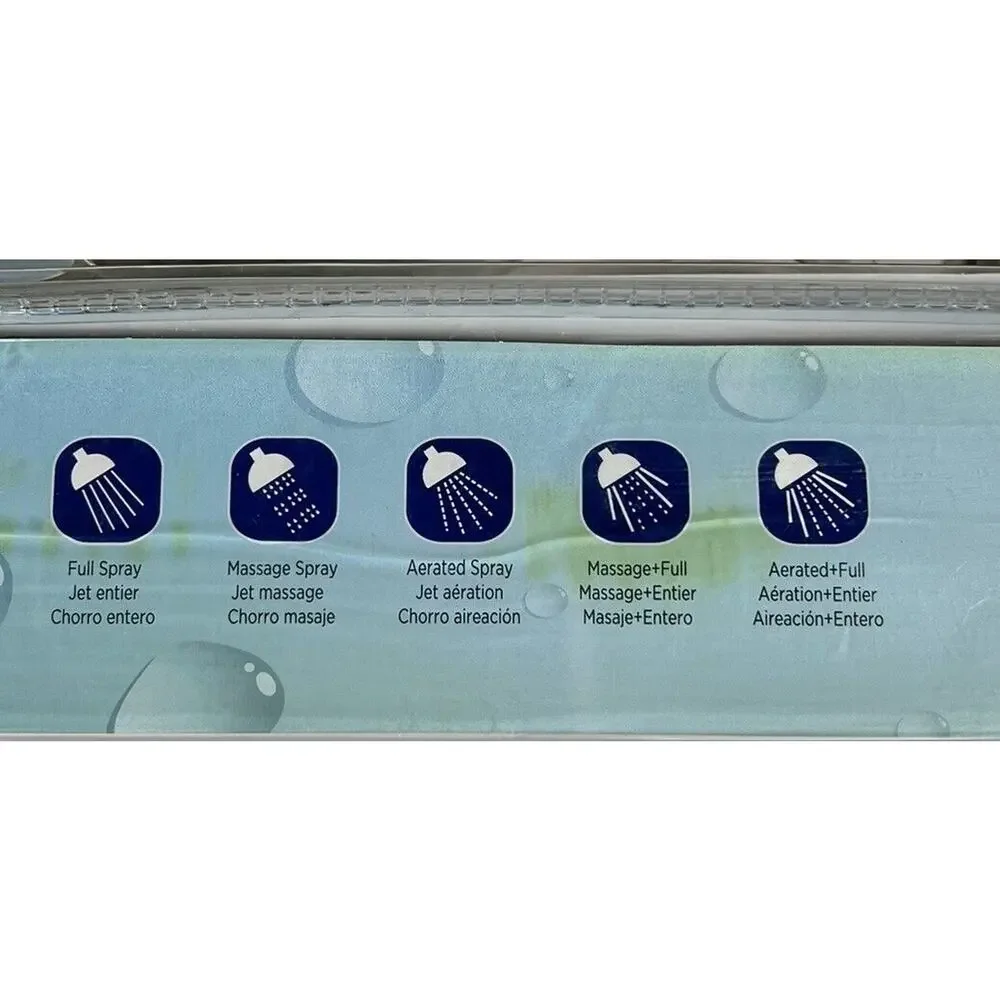 Boston Harbor 5 Spray Setting Handheld Showerhead Chrome NIB NOS